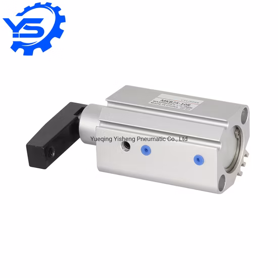 Cilindro de ar pneumático de braçadeira giratória de ação dupla série Mk